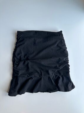 Katie J NYC Black Ruffle Hem Girl's Skirt